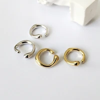 irregular ring shaped ear clips no need to perforate geometric round buckles simple female cartilage jewelry