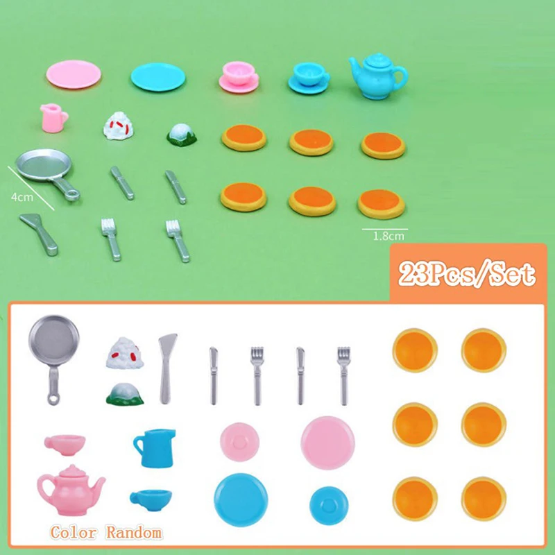 

23Pcs/Set Dollhouse Miniature Supermarket Mini Food Snacks Model Muffin Kitchen Dinnerware Model Accessories