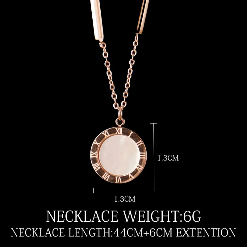 Модные роскошные золотые римскими цифрами длинное ожерелье кулон для женщин и