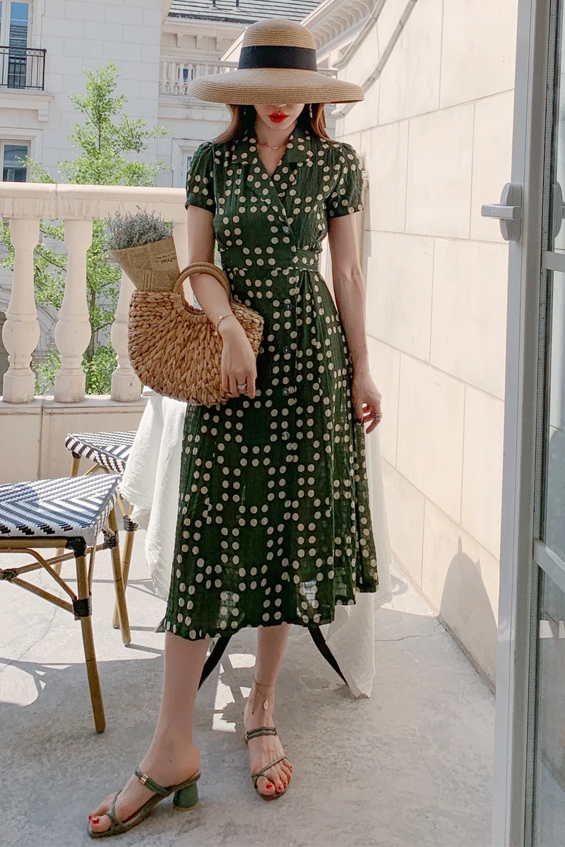 

Beach Skirt Women's Beach Holiday Dress 2021 New Summer French Waist Slim Dress