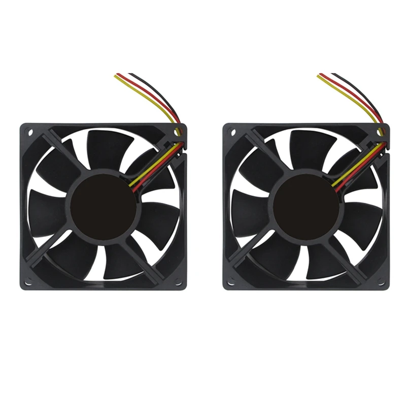 

12V 80mm 8cm Cooling Fan 80X80X25 mm 8025 PC Computer Case Fan DIY Router GPU CPU Cooling Fan 2Pcs