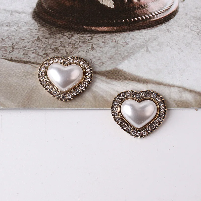 

Set Auger Retro Love Pearl Alloy Materials DIY Accessories to Coil Set Auger Pearl Accessories