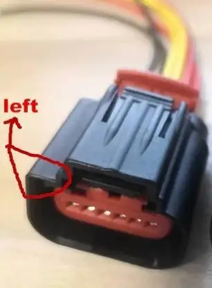 Черный 6-контактный автоматический разъем гнездовой левый педаль акселератора