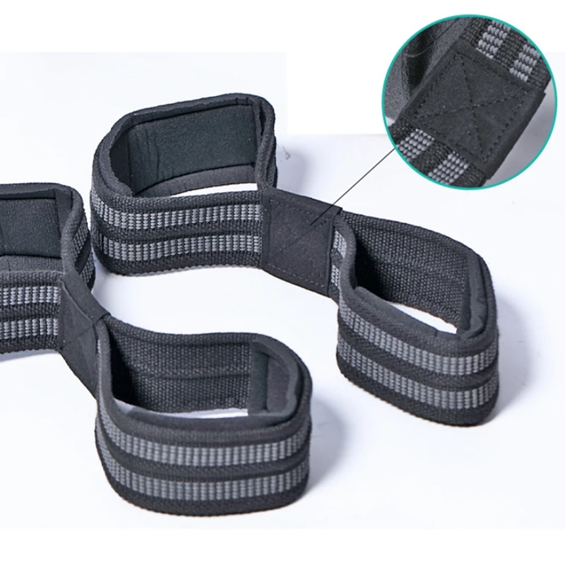 

Fitness Figure 8 Weight Lifting Straps Wrist Strap for Power Weightlifters Pull-Ups Bar Powerlifting Gym Equipment