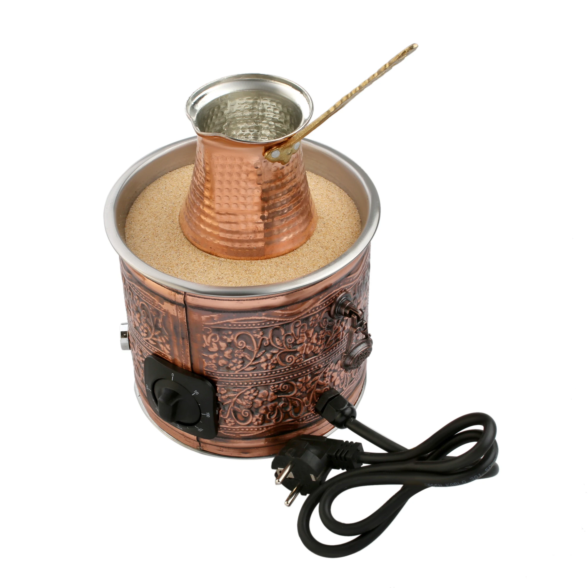 

Authentic Turkish Copper Electric Hot Sand Coffee Maker Heater Machine 110V - 220V Kitchen & Dining