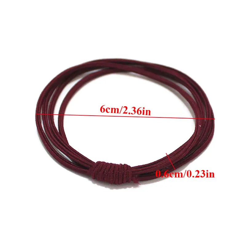 

Nice-looking Hair Ring Rubber Band Fashion Cute Solid Color Headwear For Women Girls High Elastic Four Lines In One Hair Ring