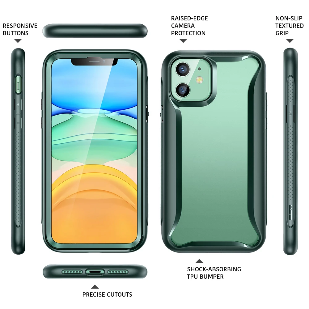 ESR чехол для телефона iPhone 11 Pro Max Роскошный Матовый чехол-бампер X полное покрытие