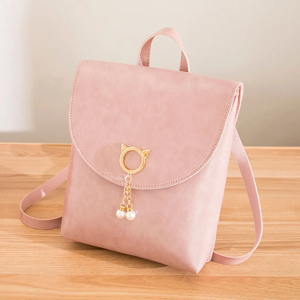 Кожаный рюкзак для женщин маленькая сумка модная женская на плечи маленький с