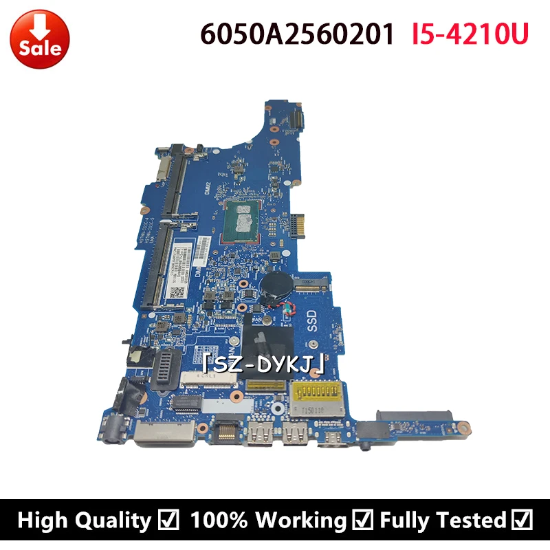 Материнская плата для ноутбука HP 840 G1 740 750 850 i5-4210U CPU 6050A2560201-MB-A03 802531-001 802531-501 802531-601