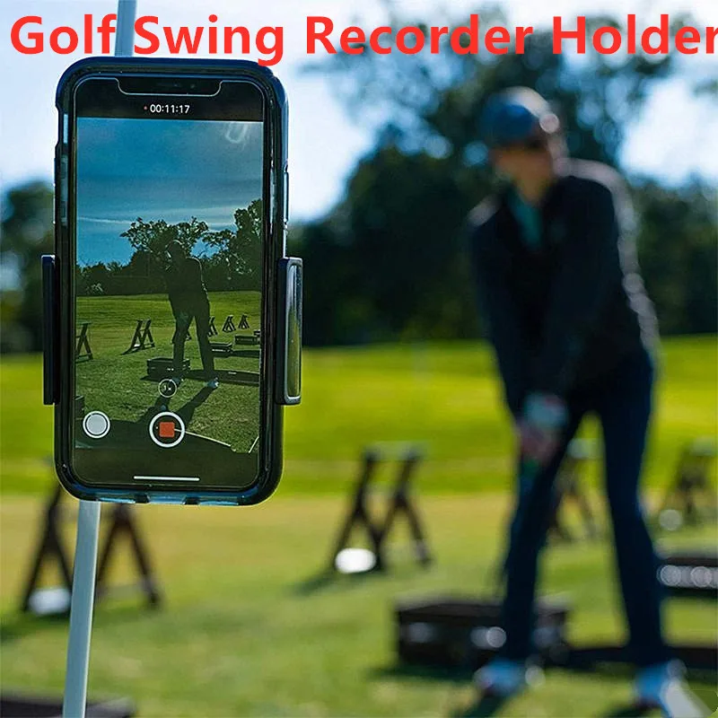 2021 Hot Sale Golf Swing Recorder Holder Cell Phone Clip Holding Trainer Practice Training Aid New Sport Accessories | Спорт и