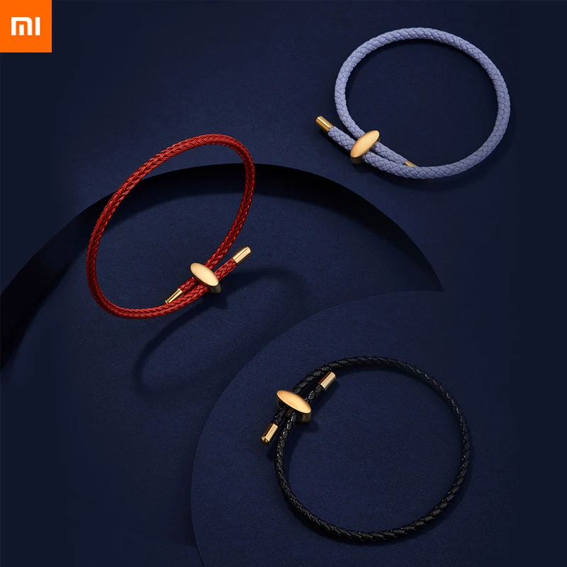 Новая цветная Ручная Веревка xiaomi модная плетеная ткань износостойкая хорошо подобранная унисекс для пары 3 цветов высокого качества