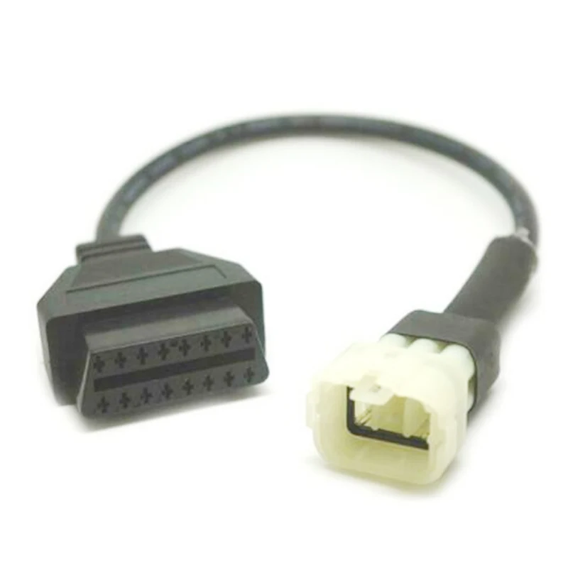Мотоцикл для Kawasaki 6 Pin 4 иглы OBDII OBD2 Диагностический кабель адаптер|Кабели адаптеры