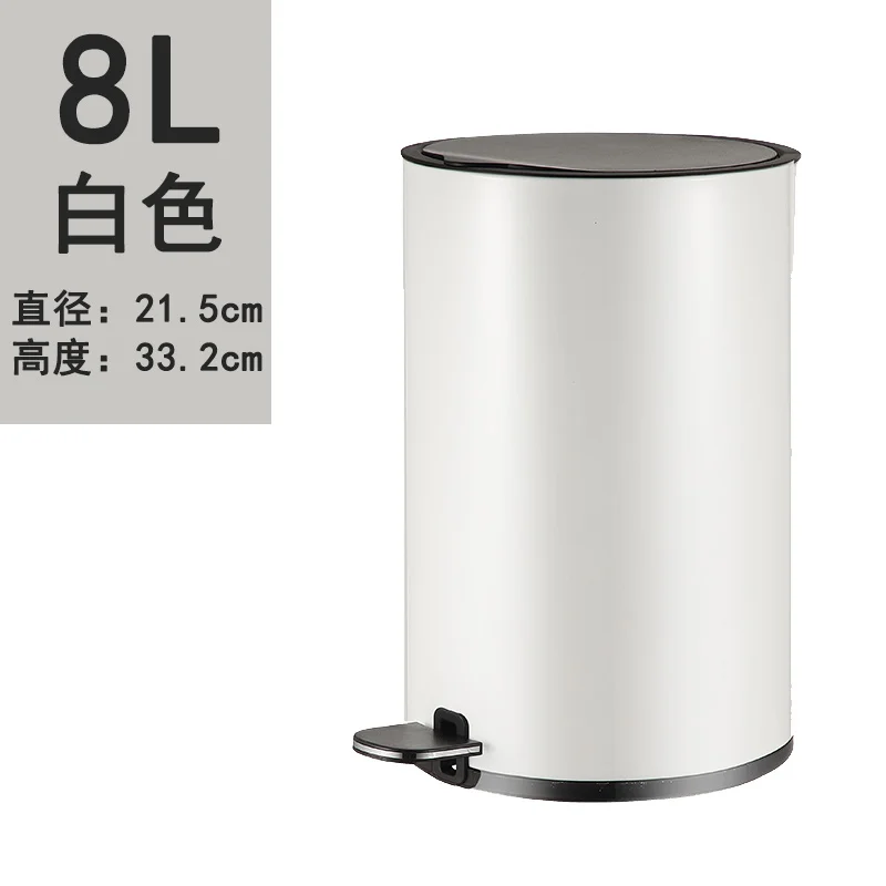 

Modern Bathroom Waste Bin Stainless Steel Kitchen Organizer Waste Bin Office Furniture Poubelle De Cuisine Home Garden BL50LJT