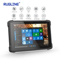 rugline windows 10 rugged waterproof shockproof with 2d scanner nfc gsm4g 10 inch industrial tablet panel pc