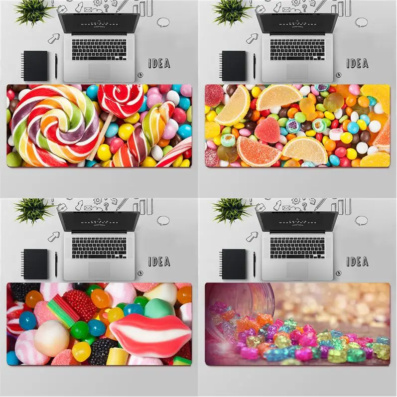 

YNDFCNB Top Quality Colorful candy Natural Rubber Gaming mousepad Desk Mat Free Shipping Large Mouse Pad Keyboards Mat