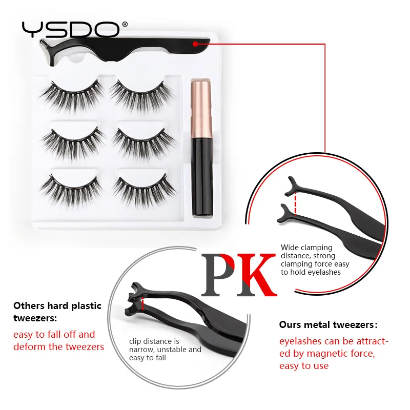 2/3 шт. Магнитный ресницы натуральные длинные 3D серо коричневого цвета для макияжа