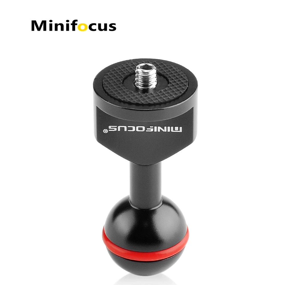 Мини Фокус 2 шт 1 &quotшариковый адаптер с 1/4&quot винтом для подводной камеры поднос