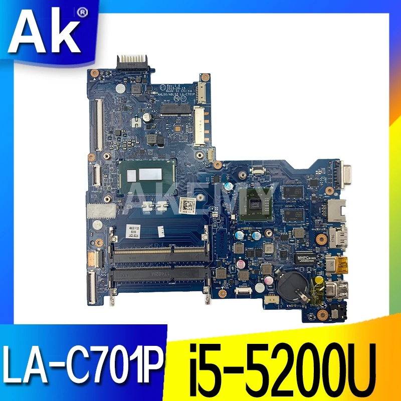 Для HP 250 G4 ноутбук ПК Материнская плата ноутбука 816437 001 501 601 i5 5200U LA C701P 100% полностью