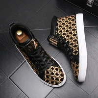 embroidered high top mens casual shoes luxury superstar mens shoes zapatillas hombre chaussure homme dropshipping shoes