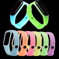 for xiaomi mi band 4 3 5 6 luminous strap wrist strap for mi band 4 night light replacement bracelet for xiaomi band 6 5 4 3