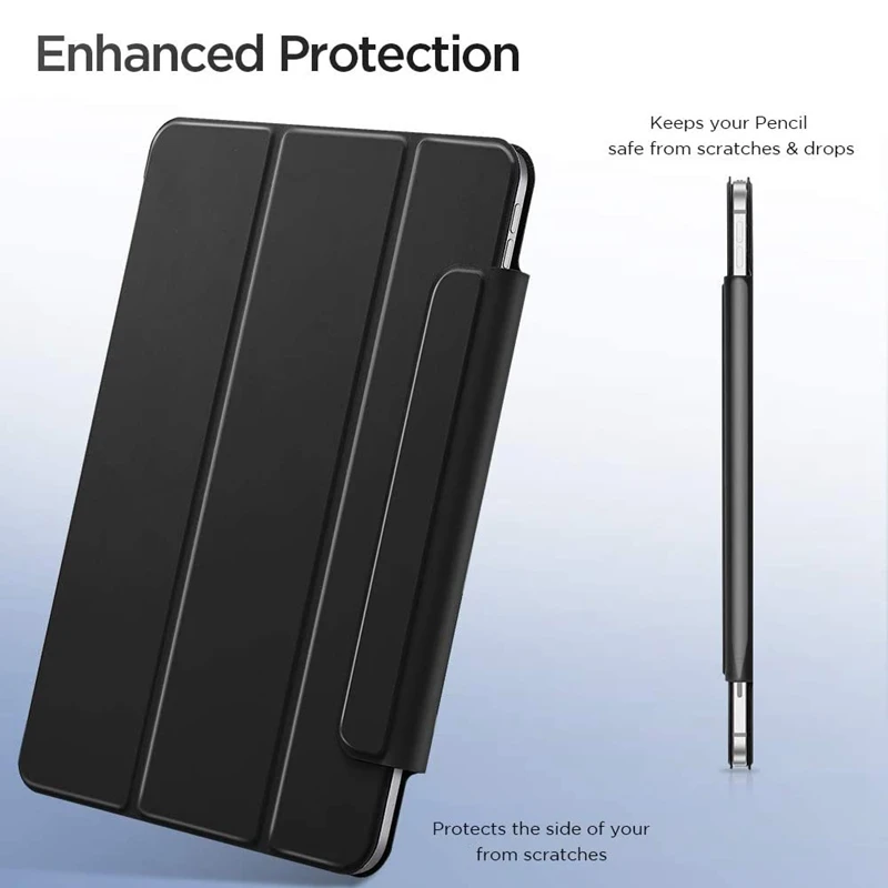 

for iPad Pro 12.9 Inch 2020 Tablet Leather Case, Automatic Sleep Three Fold ligent Rebound netic Protective Case
