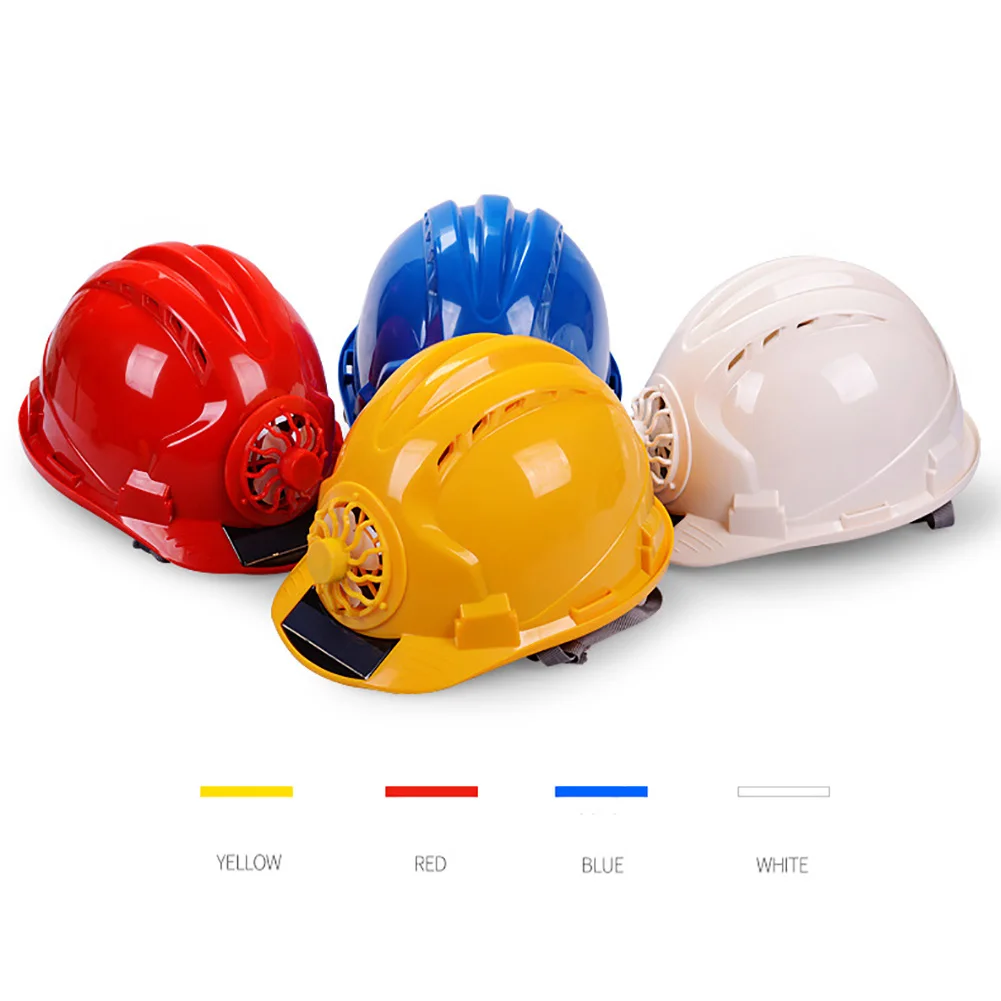 Прочный солнцезащитный шлем на солнечной энергии для безопасности рабочем месте