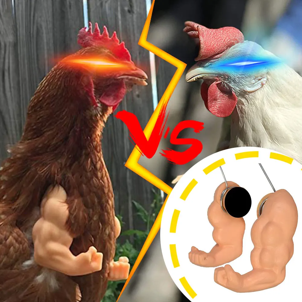 

Chicken Arms Chicken Toy Gag Gift Wearing Artificial Dinosaur Arms Sword Props Pet Themed Party Funny Bird Decor Pet Supplies