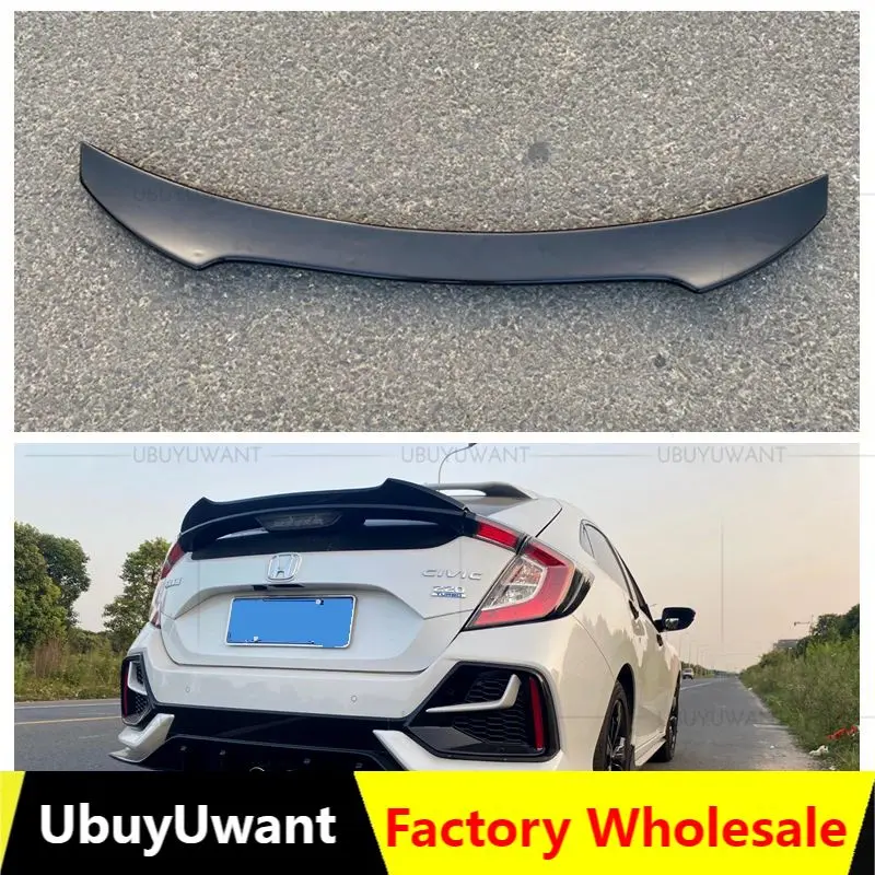 

Автомобильные аксессуары для Honda CIVIC Hatchback 2016 2017 2018 спойлер из АБС-пластика праймер цвет задний Багажник крыло багажника губа спойлер