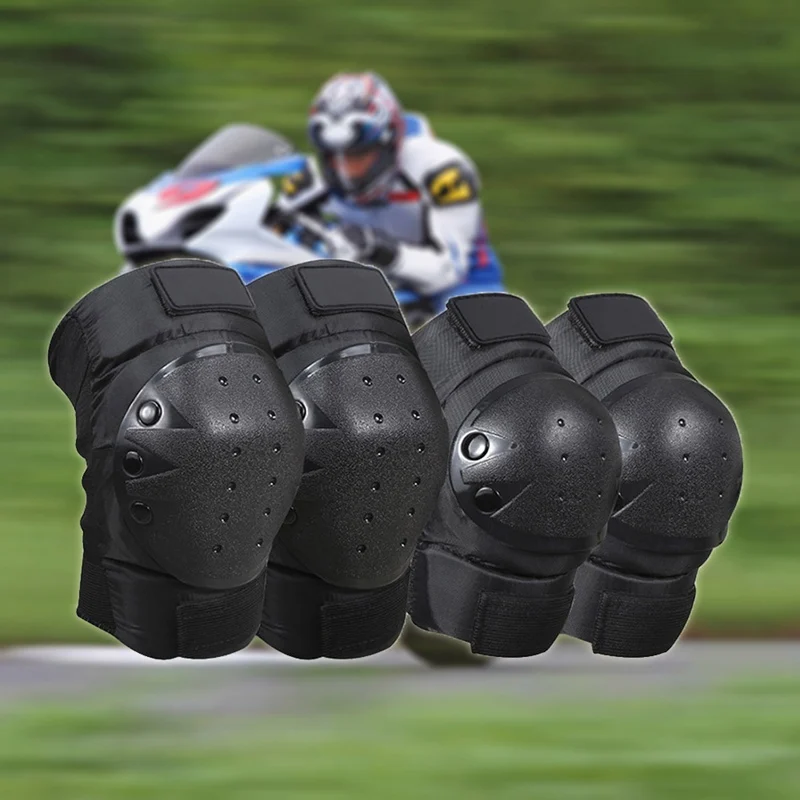  Motorcycle Motocross Riding Knee Elbow Protection Pads Skates Snowboard Ski Tactical Sports Safety Guard Protector | Автомобили и