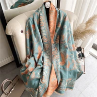 2021 cashmere scarf winter bufanda women shawls warm wraps lady paisley print fashion pashmina thick blanket foulard stoles