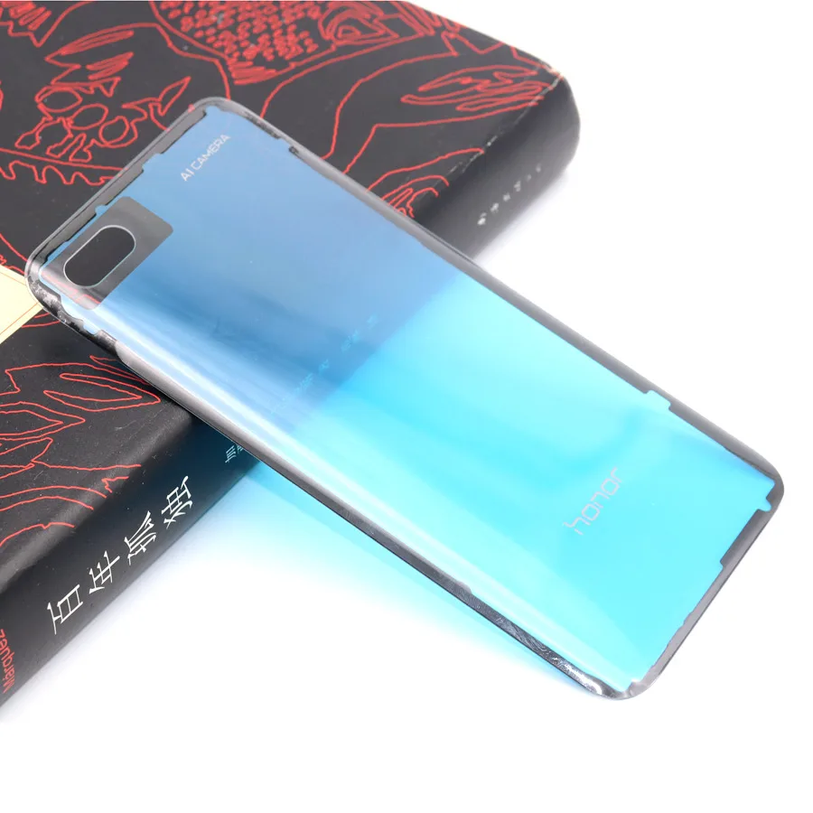 Для huawei Honor 10 Задняя стеклянная крышка батареи задняя дверь корпус чехол для Honor 10 Lite Note 10 крышка батареи Задняя стеклянная панель - Цвет: Honor 10 Transparent