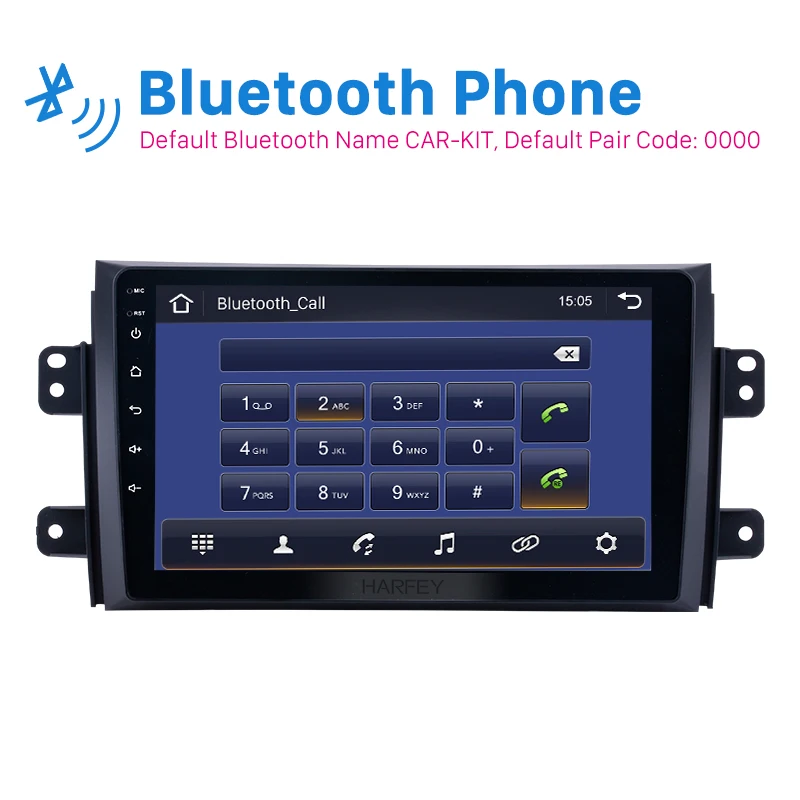 Harfey Android 9 0 дюймов Автомобильный GPS Авторадио Стерео для Suzuki SX4/Fiat Sedici 2006 2012