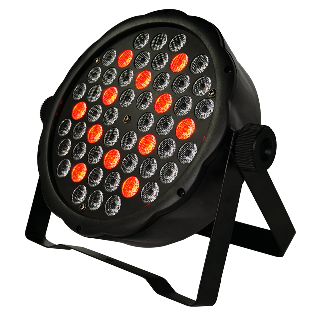 Бесплатная доставка 12 X P64 54x1W супер тонкий Led Par Светильник RGBW цвет смешивания