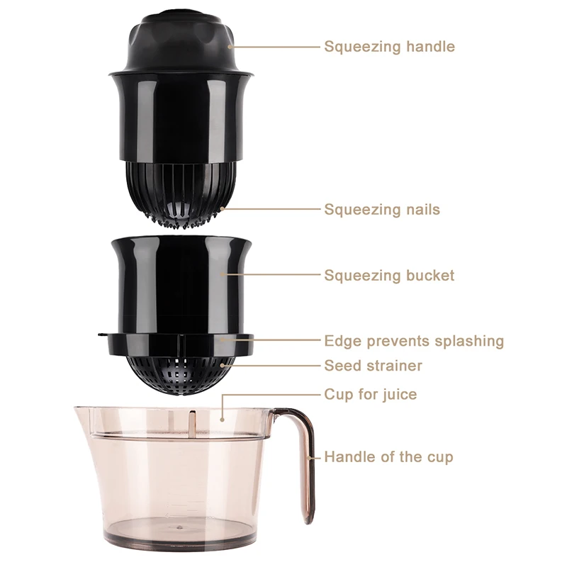 Ручная соковыжималка для цитрусовых ресторана и кухни фруктов с прессом
