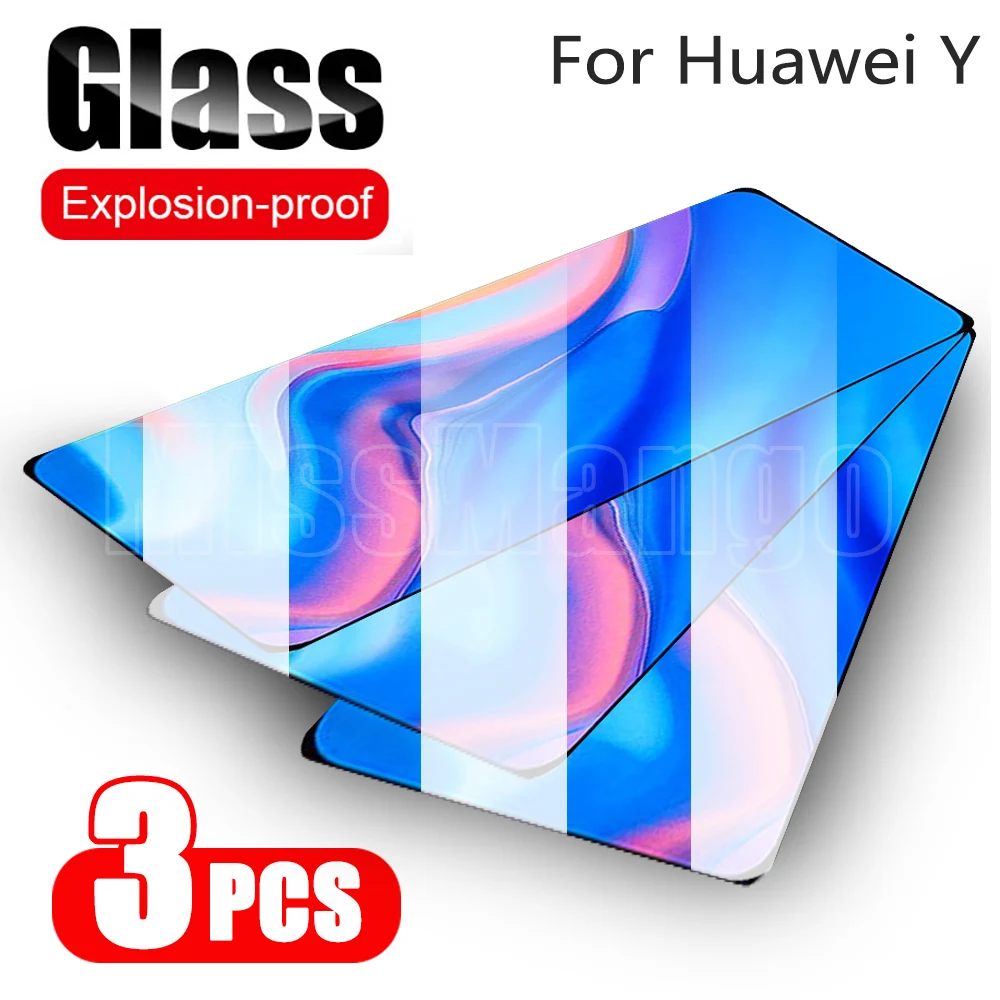 

Защитное стекло для Huawei Y9 Prime 2019, Защита экрана для Huawei Y5, Y6, Y7 Prime Pro 2019, для Huawei Y5p 2020, закаленное стекло