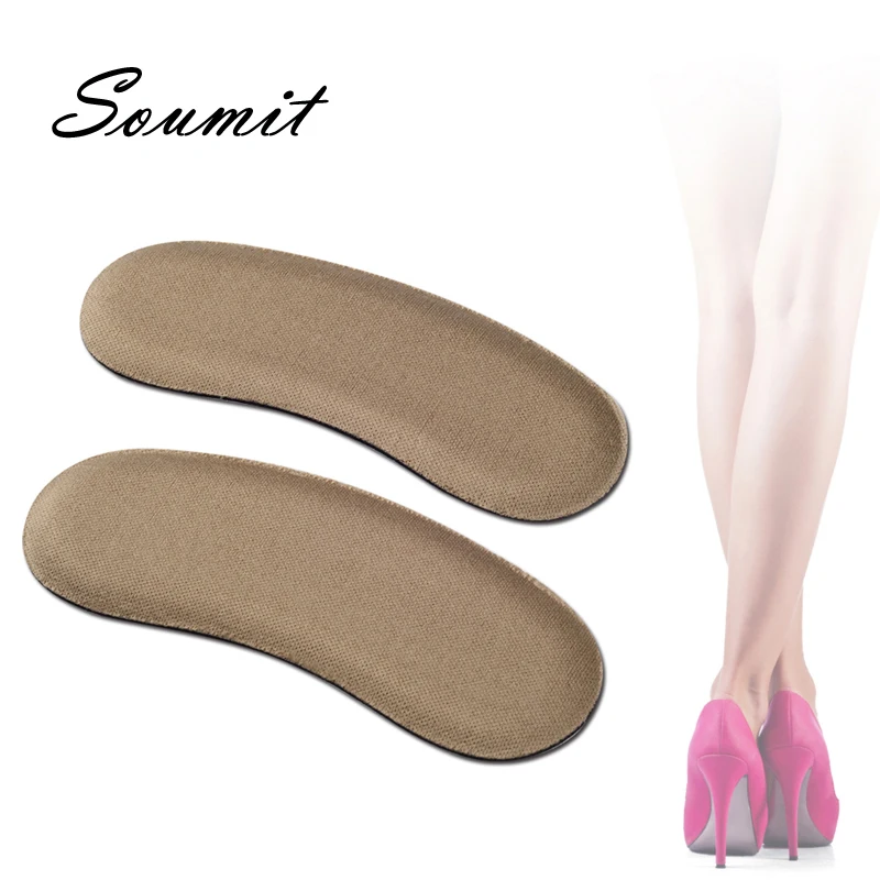 Мягкие стельки Soumit на высоких каблуках невидимая подкладка для обуви клейкая