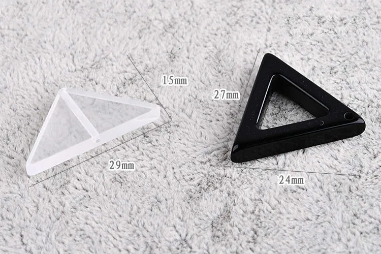 Корейские аксессуары акриловые прямые отверстия полые треугольные серьги для