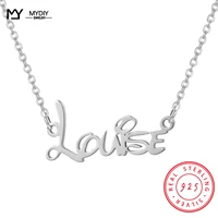925 sterling silver summer personalized custom text pendant jewelry gift simple 2021 trend fashion women exquisite f09 mydiy