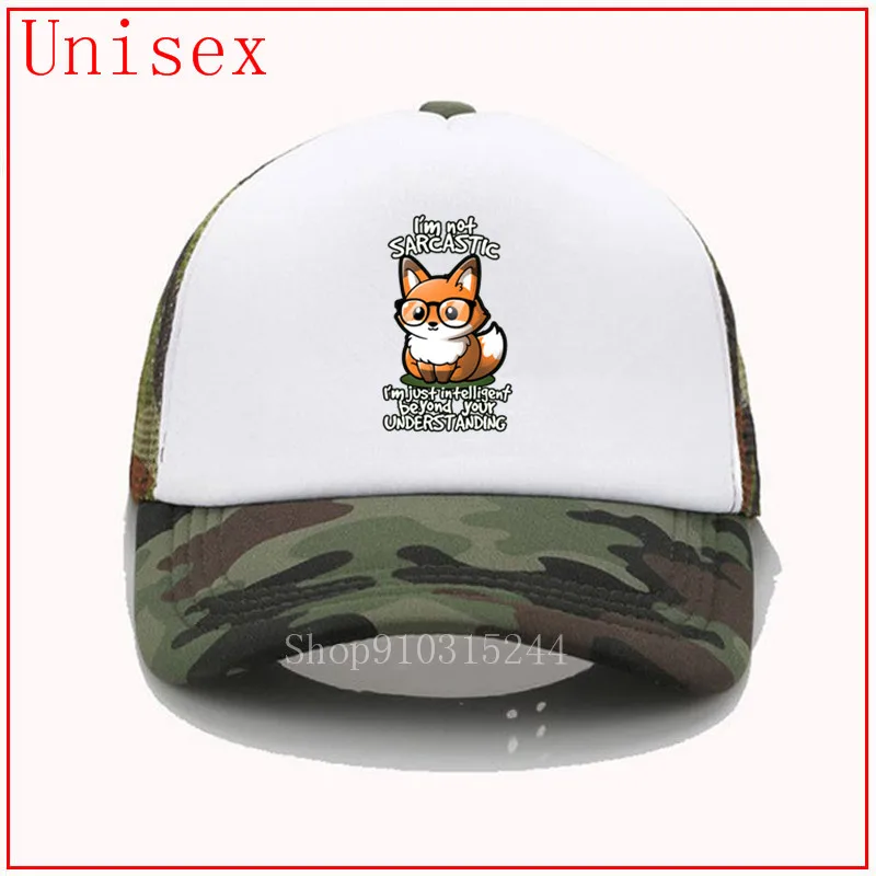 pun fox sarcasm sarcastic nerd smart joke white woman bucket hats panama hat fashion Custom newest Fashion | Аксессуары для одежды