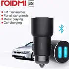 Автомобильное зарядное устройство Youpin ROIDMI 3S, Bluetooth 5 в 3,4 А, музыкальный проигрыватель, FM, умное приложение для iPhone и Android, mp3-плеер с умным управлением