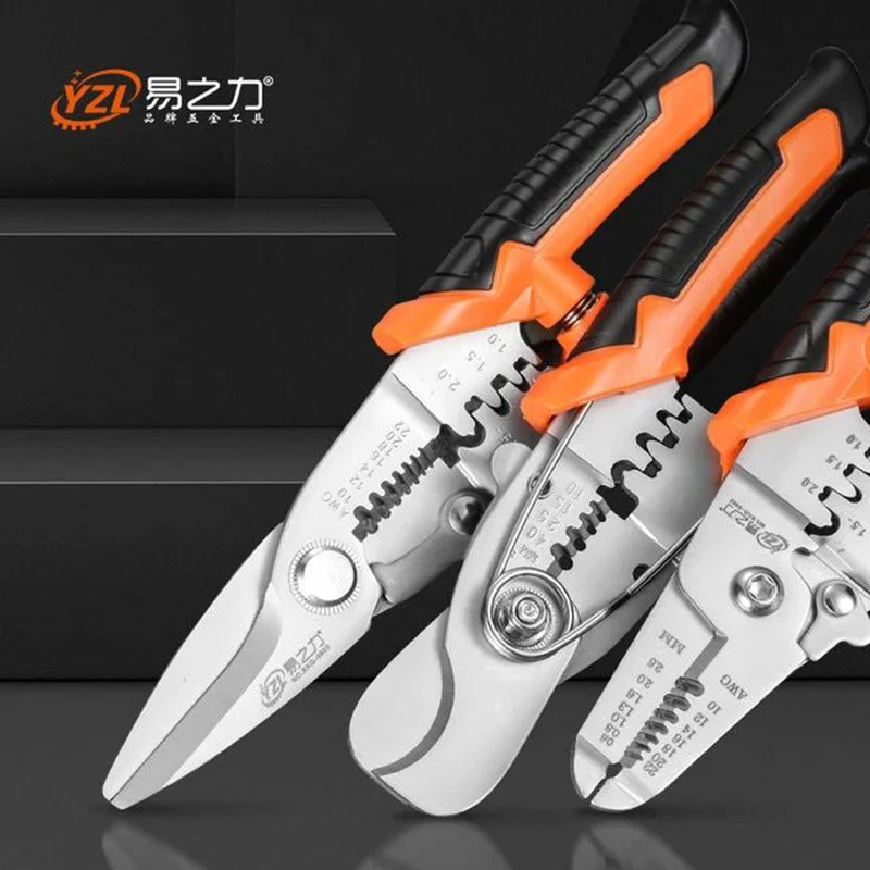 

Multi tool pliers Crimping Pliers wire stripper Multi functional Snap Ring Terminals Crimpper