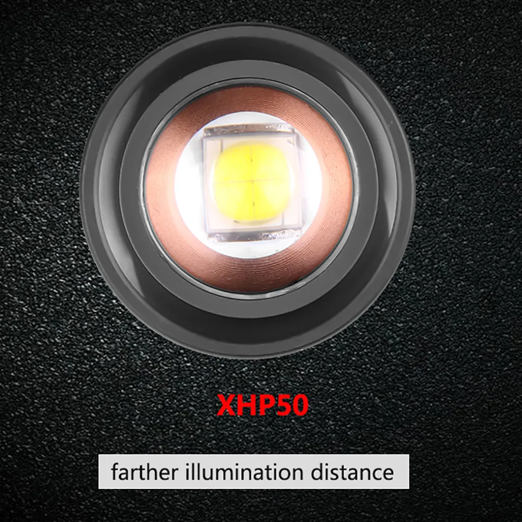 Алюминиевый сплав XHP50 светодиодный 4 Mo du s Taschenlampe Jagdlampe лампа для кемпинга 1x18650 linterna светодиодный с зарядкой alta potencia#4