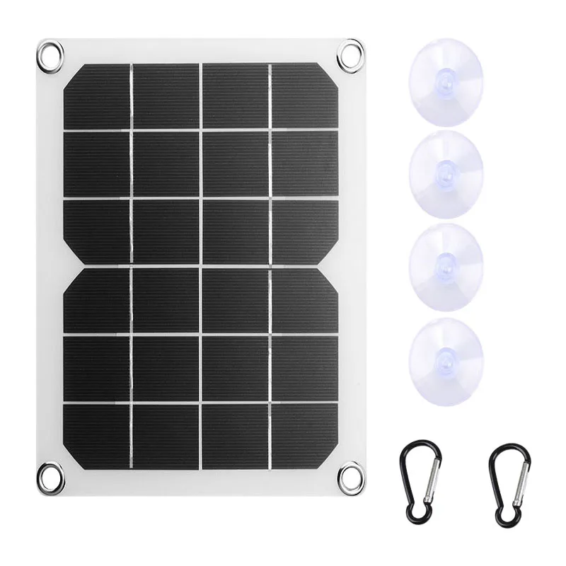 

5V 10W Waterproof Monocrystalline Solar Charger Panel Semi-Flexible Solar Cell for Outdoor Dual USB Charger