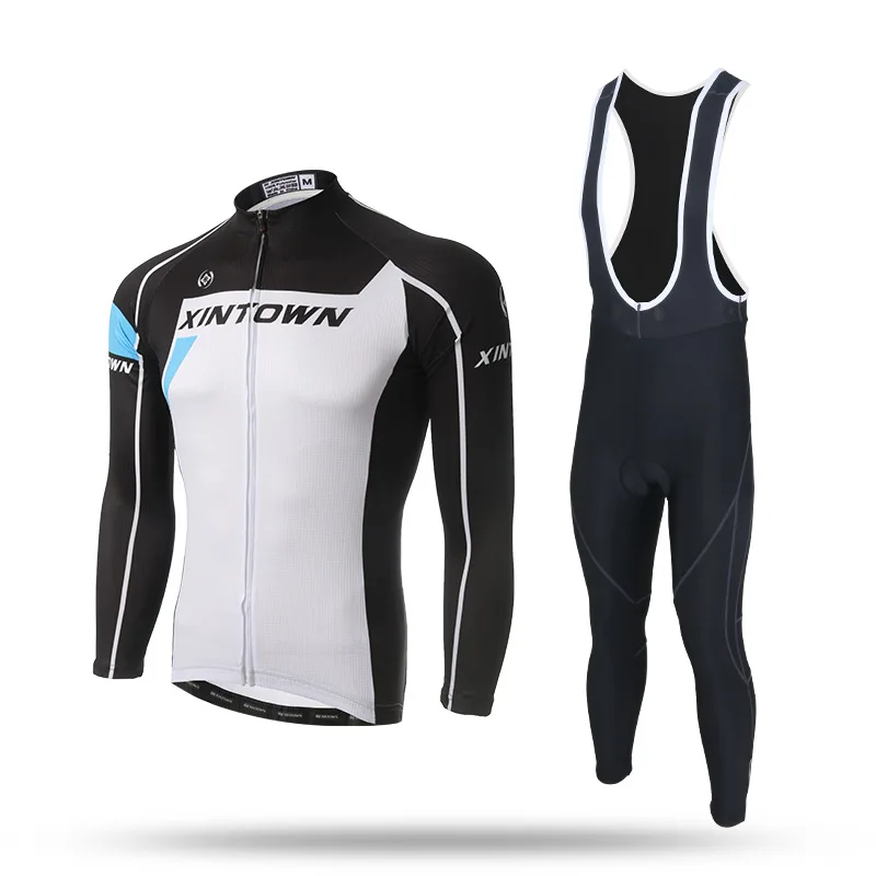 Майки для велоспорта флисовые ремешки новый зимний костюм с длинными рукавами