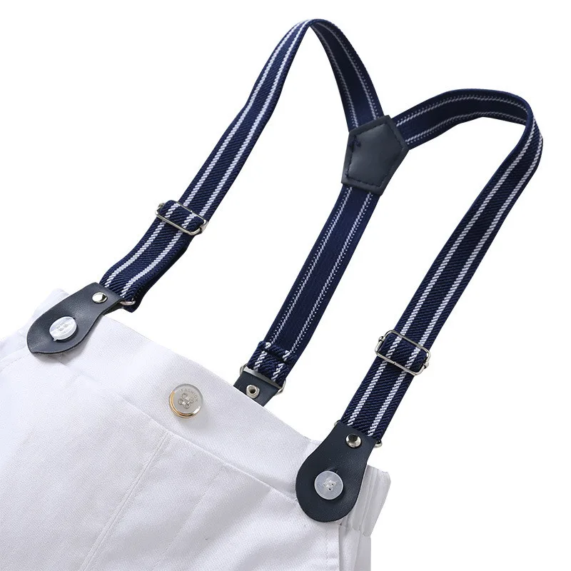 

0-4T baby Top Boys Gentleman Clothing Sets Autumn Kids Formal Suits Long Sleeve Shirt+Suspenders Trousers Casual Boy Clothes