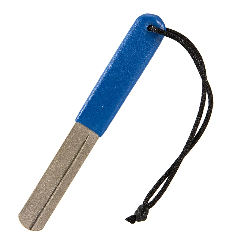 

Fishhook Sharpener Single Double Groove Diamond File With Handle Fishing Hooks Sharpening Tools