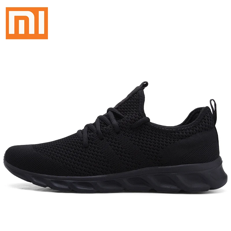 Xiaomi светильник кроссовки Flyknit Дышащие Беговые кроссовки на шнуровке для мужчин кроссовки против запаха мужская повседневная обувь Прямая поставка