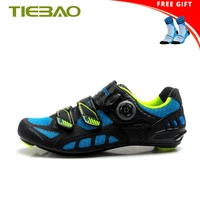 tiebao carbon road bicycle shoes sapatilha ciclismo men breathable cycling sneaker self locking ultra light racing bike shoes
