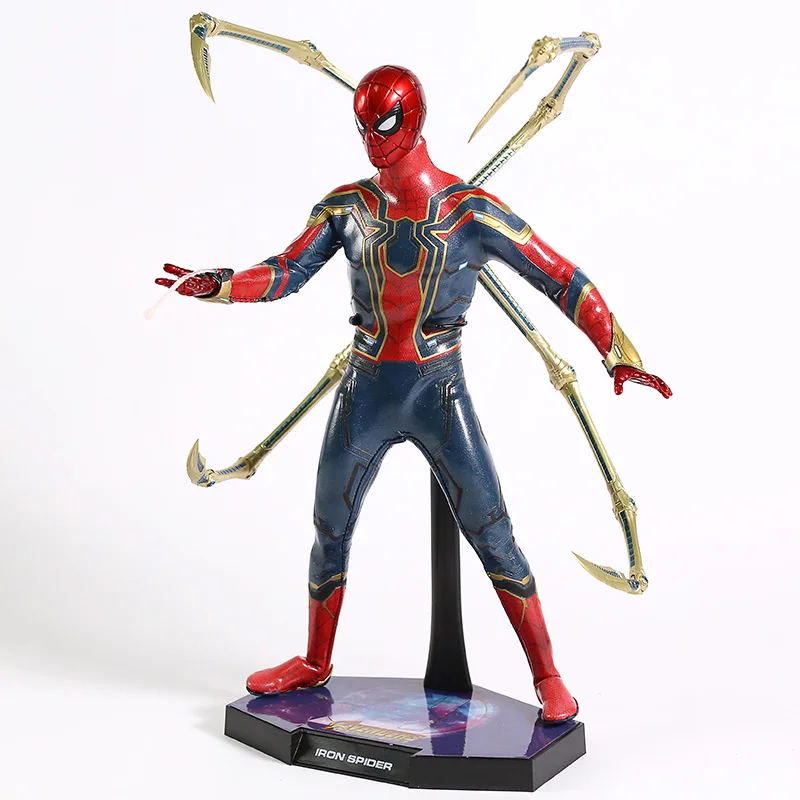 Marvel Мстители Бесконечность войны Железный паук человек паук 1/6 Масштаб ПВХ фигурка Коллекционная модель игрушки