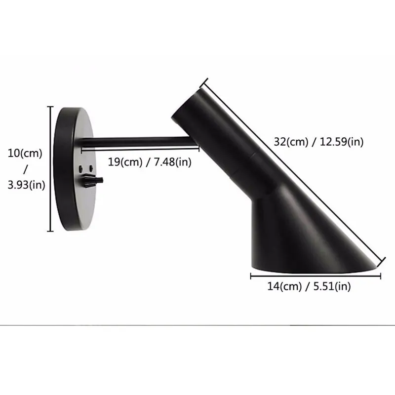 

Modern Loft Minimalism Wall Mounted Bedside Reading Wall lamp Living Room or bedroom Foyer Home decors Lighting with switch